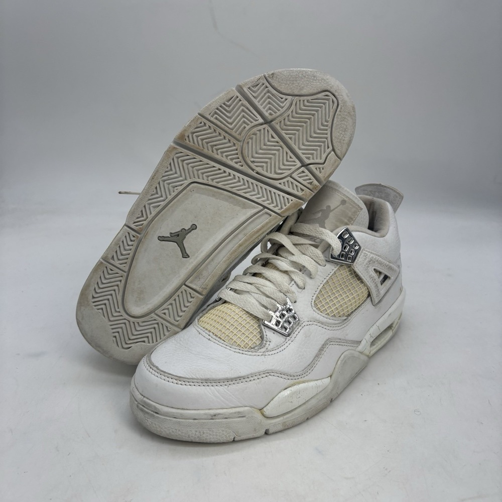 Air Jordan 4 Retro "Pure Money" Shoes Mens 7.5 White Casual y2k (2006)
